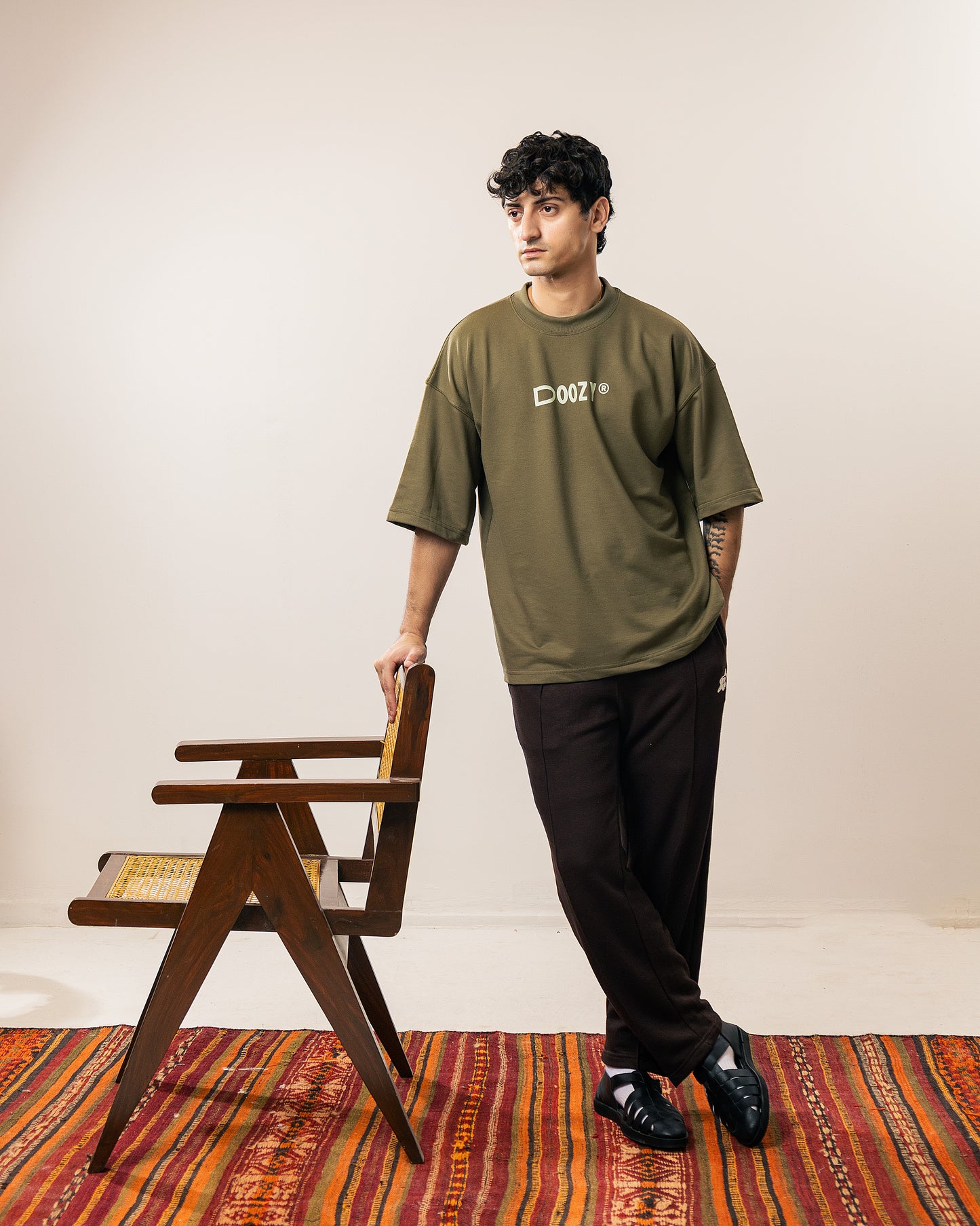 Everyday Pleated Trousers - Mocha Brown