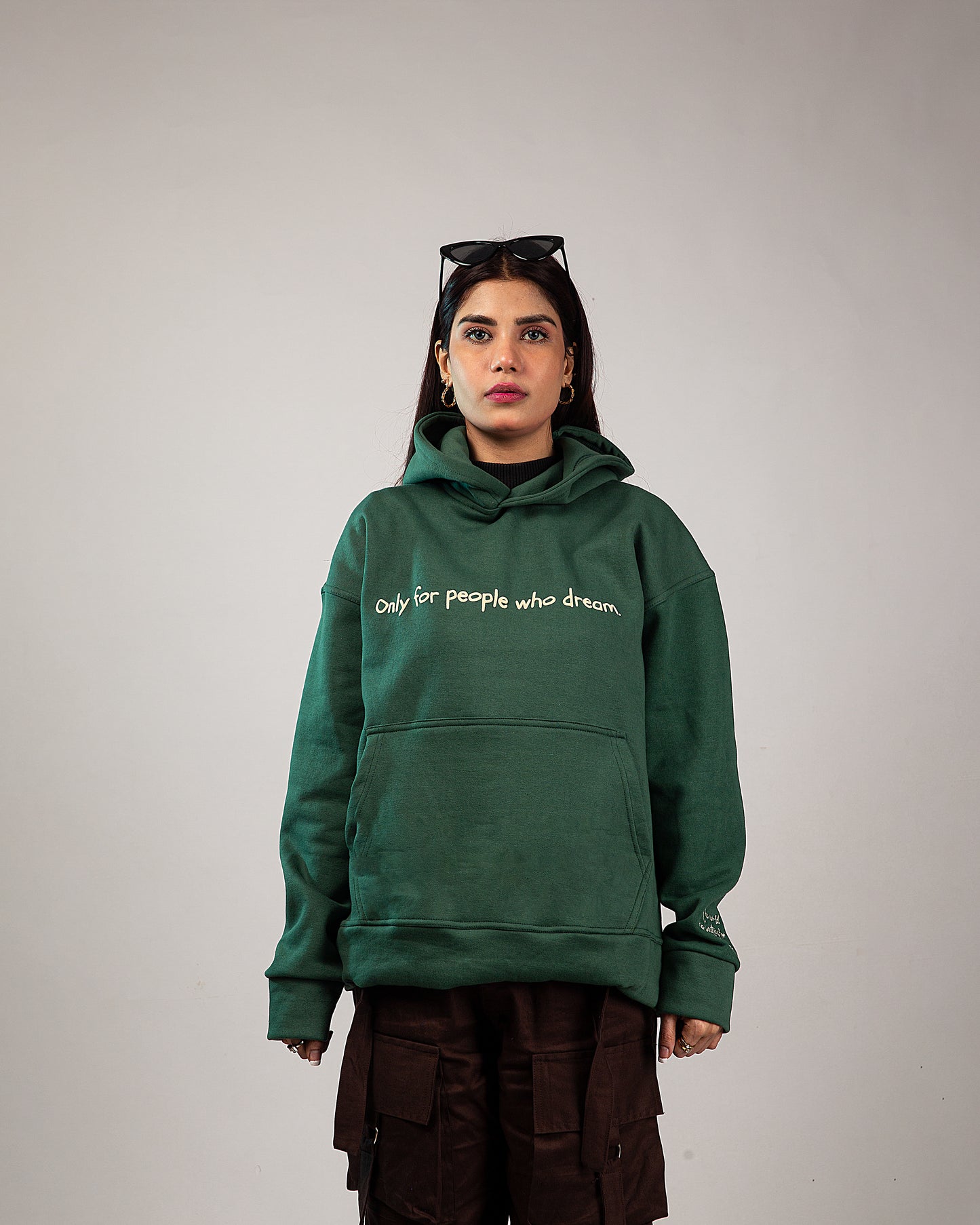 THE DREAMERS HOODIE - BOTTLE GREEN