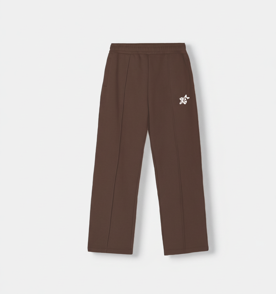 Everyday Pleated Trousers - Mocha Brown