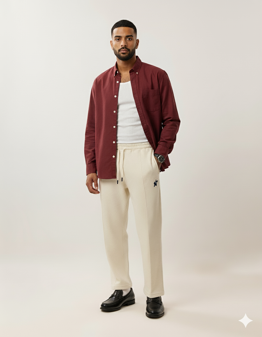 Everyday Pleated Trousers - Ecru