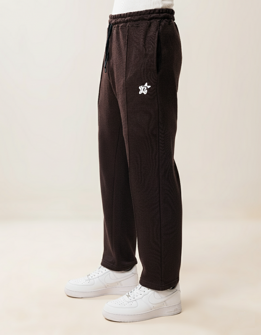 Everyday Pleated Trousers - Mocha Brown