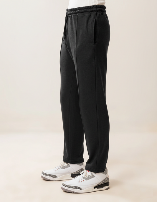 Everyday Pleated Trousers - Black